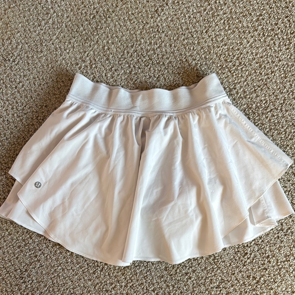 lululemon athletica White Court Rival Skirt, 6